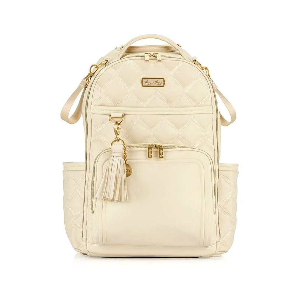 Itzy Ritzy Boss Plus Large Diaper Bag Backpack - Milk & Honey - Brand NWT